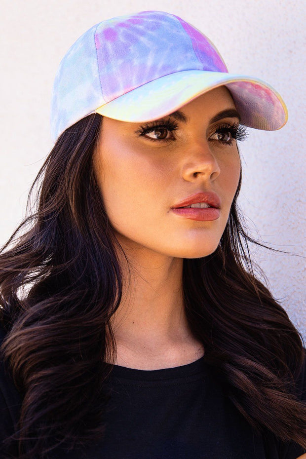 Pink Tie Dye Baseball Cap
