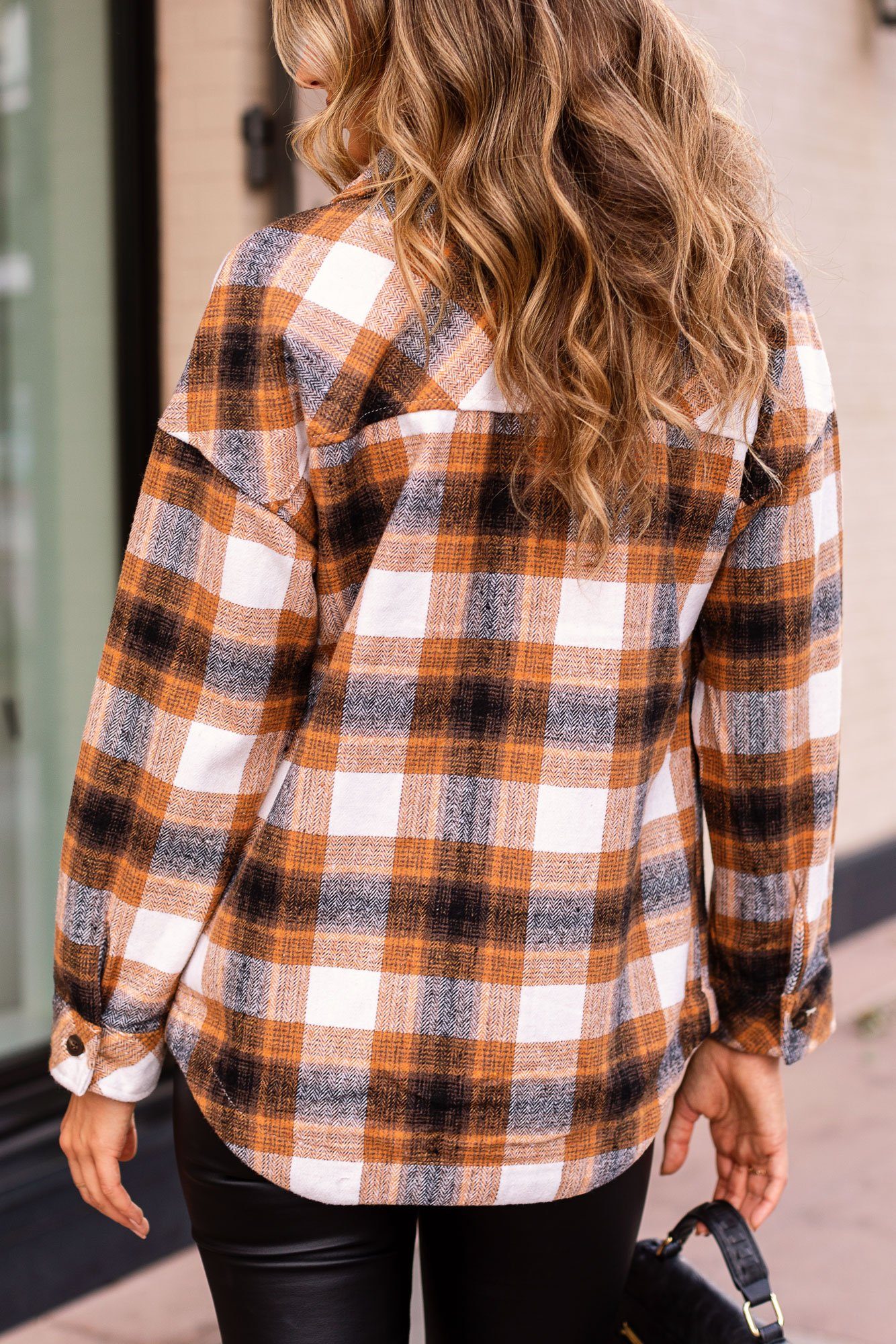 Rust Plaid Shacket