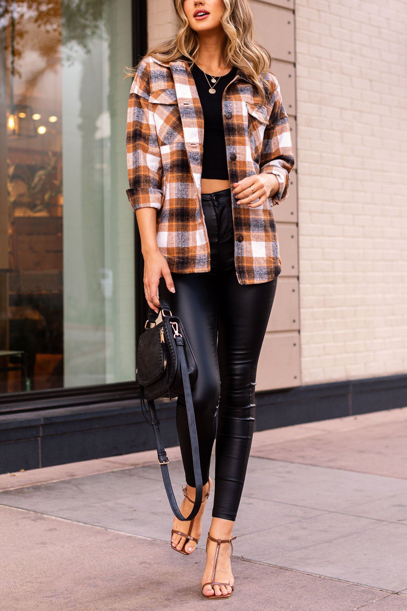 Rust Plaid Shacket