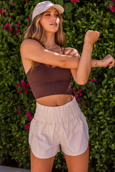 Khaki Athletic Shorts