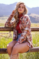 Rust Plaid Top