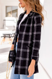 Black Plaid Blazer