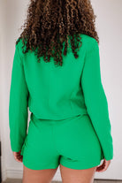 Kelly Green Crop Blazer