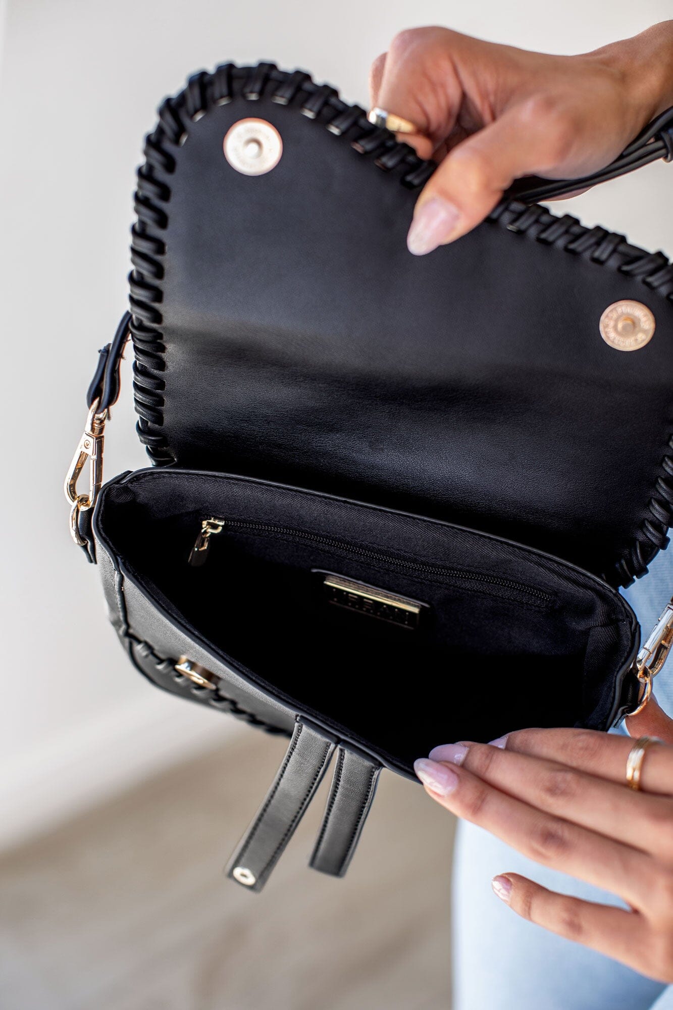 Black Asymmetrical Purse