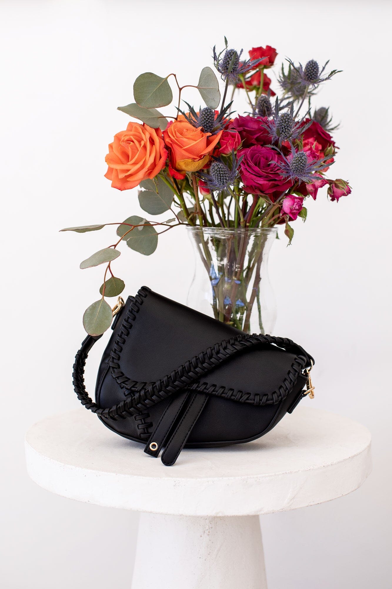 Black Asymmetrical Purse