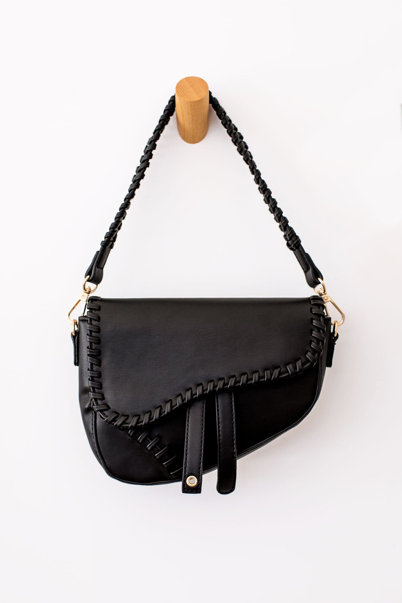 Black Asymmetrical Purse