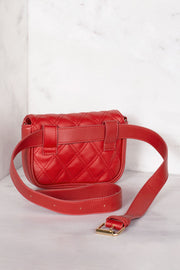 Red Convertible Waist Belt Bag
