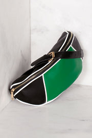 Green and Black Waist Belt Bag