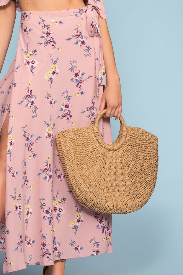 Tan Woven Purse