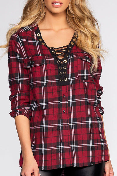 Winslow Plaid Top | Active Basic