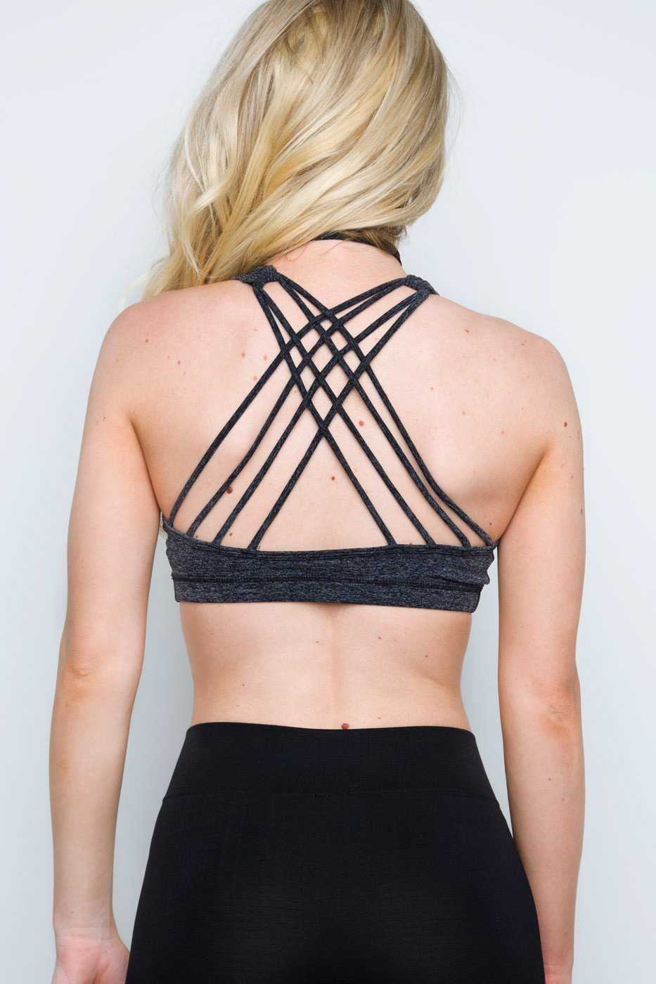 Intimates - Dazzle Me Sports Bra - Charcoal