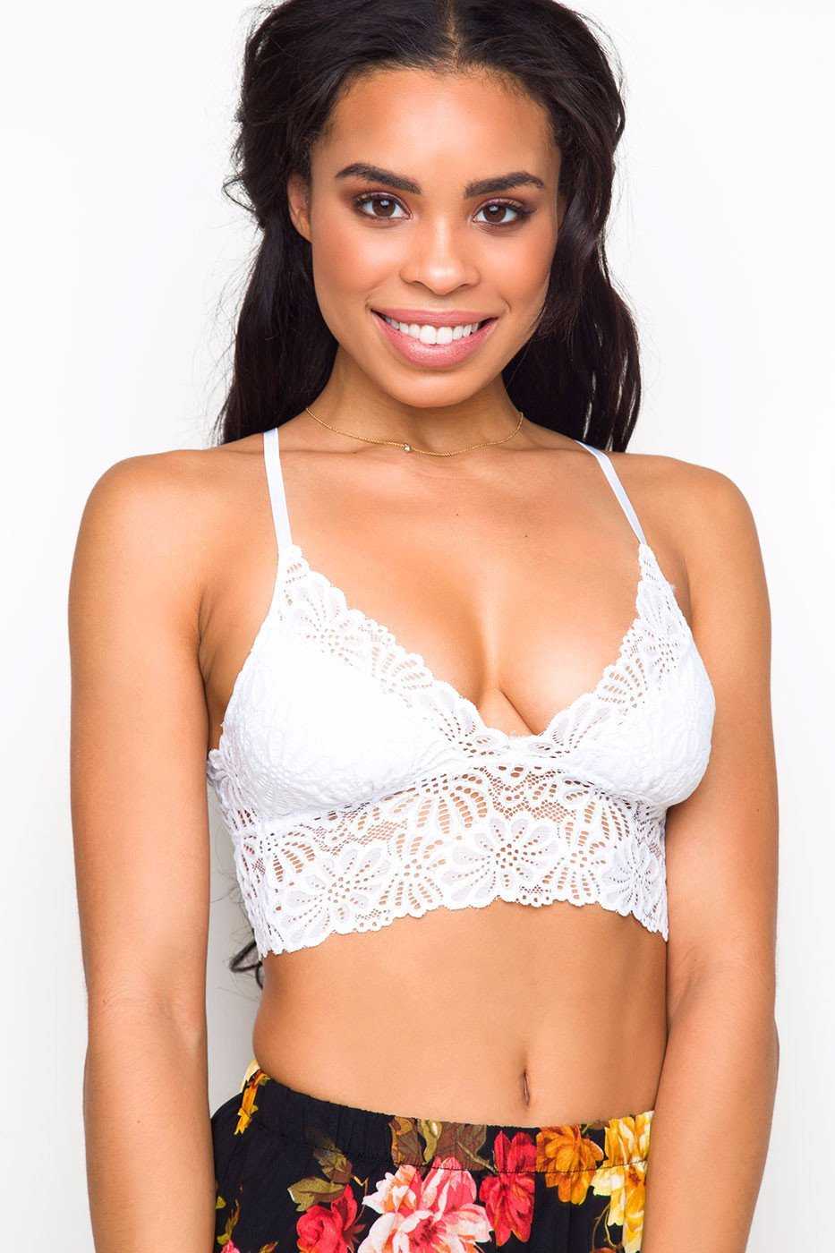 Intimates - Rachel Bralette - White
