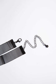 Jewelry - Vibrant Mesh Choker Set - Black
