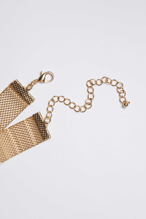 Jewelry - Vibrant Mesh Choker Set - Gold