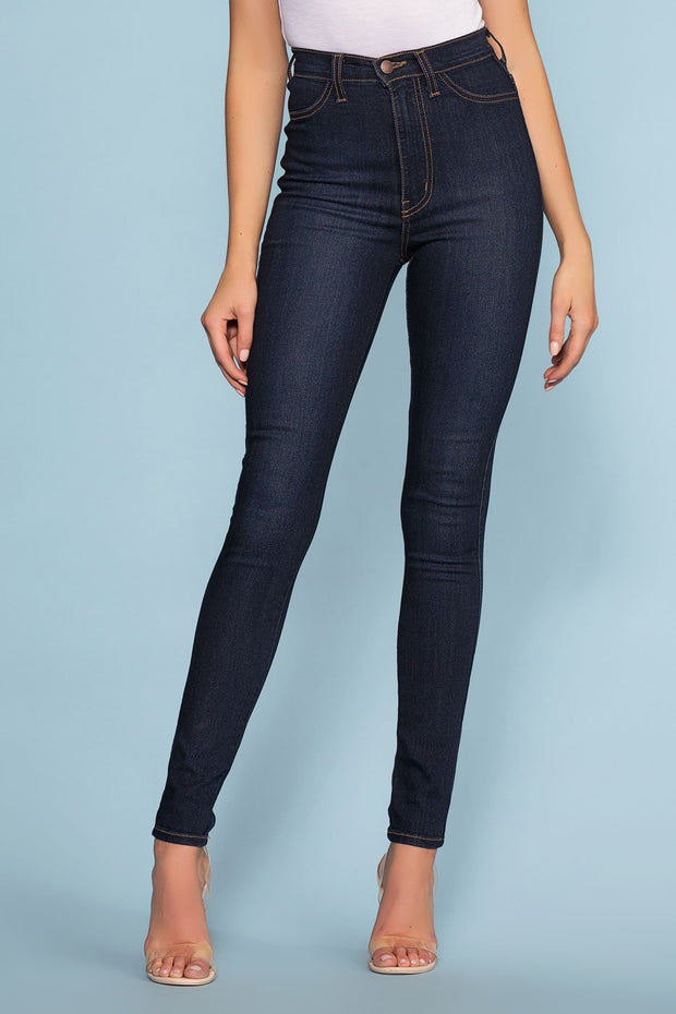 High Waisted Dark Wash Jeans