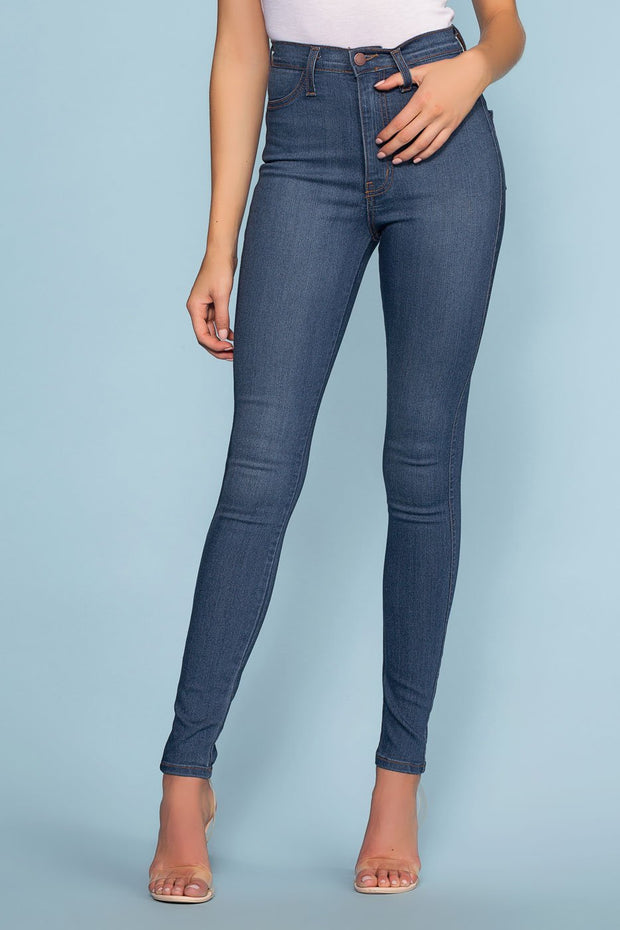 Pants - Mika High Waisted Jeans - Medium Wash