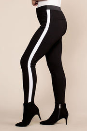 Pants - One Way Striped Pants - White