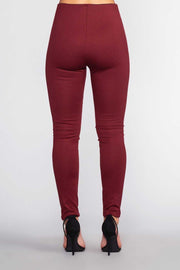 Pants - Sadie Ponte Pants - Burgundy