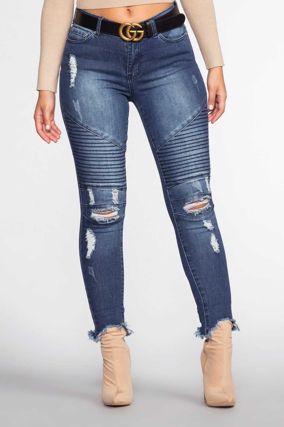 Pants - Street Chic Moto Jeans