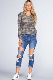 Pants - Tisdale Distressed Boyfriend Jeans - Indigo