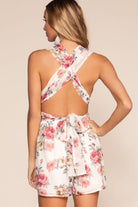 Ivory Floral Romper