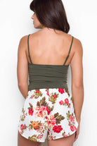 Shorts - Oh Darling Floral Shorts - White