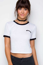Tops - Girl Gang Ribbon Crop Top