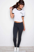 Tops - Girl Gang Ribbon Crop Top
