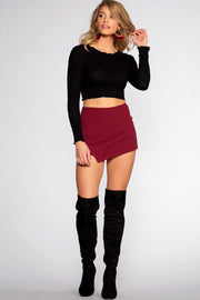 Tops - Heart Stopper Crop Top - Black