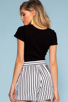 Tops - Kourtney Twist Top - Black