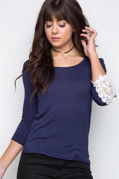 Tops - Lorette Top - Navy