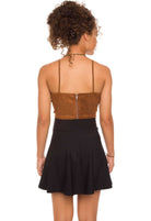 Tops - Sunset Dream Suede Bustier